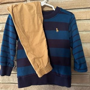 Carters long sleeve/jogger outfit -2T